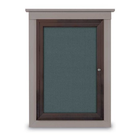 United Visual Products Sliding Glass Door Radius Letterboard, 36"x24", White/White Vinyl UV9020ACS3624-WHITE-WHITE